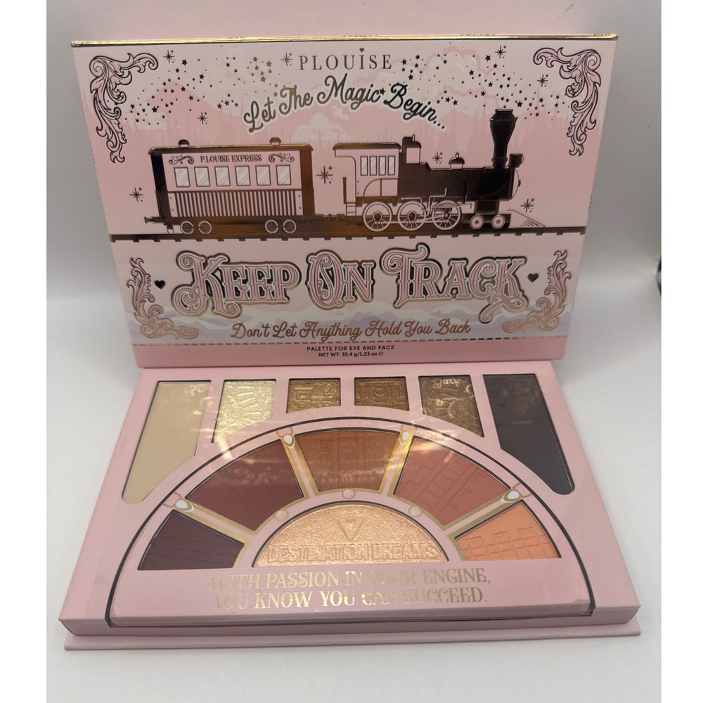 P Louise Keep On Track Eye and Face Palette Warm Gold Brown Shimmer Matte BNIB